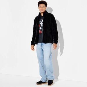 Original Use - Men's Mock Neck Shepra Shirt - Original Use Black  Black